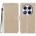 thumbnail image 1 of For Xiaomi Redmi Note 14 Pro 4G Wallet Case Glitter Anti-Scratch Leather Phone Cover Stand - Black, 1 of 5