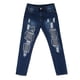 thumbnail image 2 of Pantalones vaqueros desgastados estilo boyfriend con rotos y elásticos para mujer, tallas S-XL METRO, 2 of 9