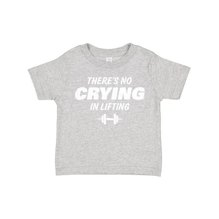 

Inktastic No Crying in Lifting Gift Toddler Boy or Toddler Girl T-Shirt
