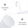thumbnail image 2 of 8Pcs Hanging Flower Pots Iron Bucket Planter for Railing Fence Balcony Garden, 2 of 8