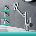 thumbnail image 5 of Huayishang Faucets Rotatable Bathroom Faucet 1080° Rotatable Bathroom Vanity Faucet 1 Hole Height Adjustable Single Handle Faucet Bathroom Faucet With Temperature Display Kitchen Faucet Taps, 5 of 5