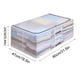 thumbnail image 3 of XWSHYW Contenedores de Almacenamiento Bolsa de Almacenamiento Debajo de La Cama con Estructura de Acero Reforzado, Resistente, Plegable, con Asas, Transparente, para Ropa, Mantas, Suéteres, Juguetes, 3 of 6