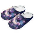 thumbnail image 6 of Chaqlin Purple Butterfly Rose Moon Gifts Slippers Soft Plush Fuzzy Comfy Non Slip Indoor Outdoor House Shoes Warm Cozy Memory Foam Sole Lightweight For Women, 6 of 6