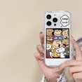 thumbnail image 3 of Funda de teléfono transparente con diseño de cachorro Snoopy y Charlie Brown para iPhone 16, 15, 14, 13, 12, 11 Pro Max, Xr y 16 Plus, bonita funda de dibujos animados, 3 of 5