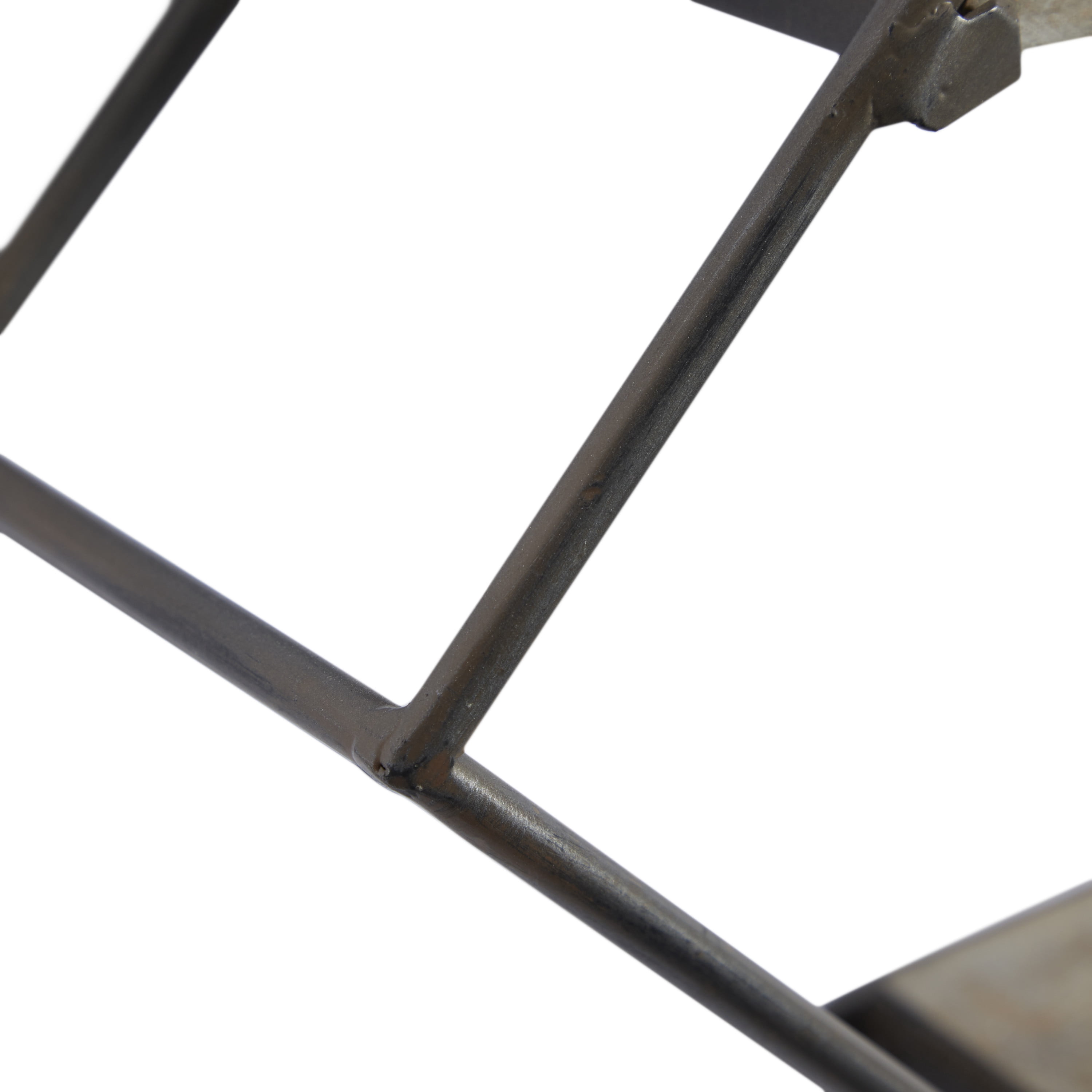The Novogratz 12", 16"H Diamond 3-Tier Black Wall Shelf (2 Count)