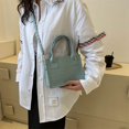 thumbnail image 1 of Bolso de mujer PU cuero patrón de piedra Satchel bolsos bandolera (azul claro), 1 of 2