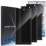 ZYQEEE Privacy Screen Protector Tempered Glass for Samsung Galaxy Note 10 5G- Scratch Resistant Protective Film - Easy Installation Edge to Edge Protection - Bubble Free