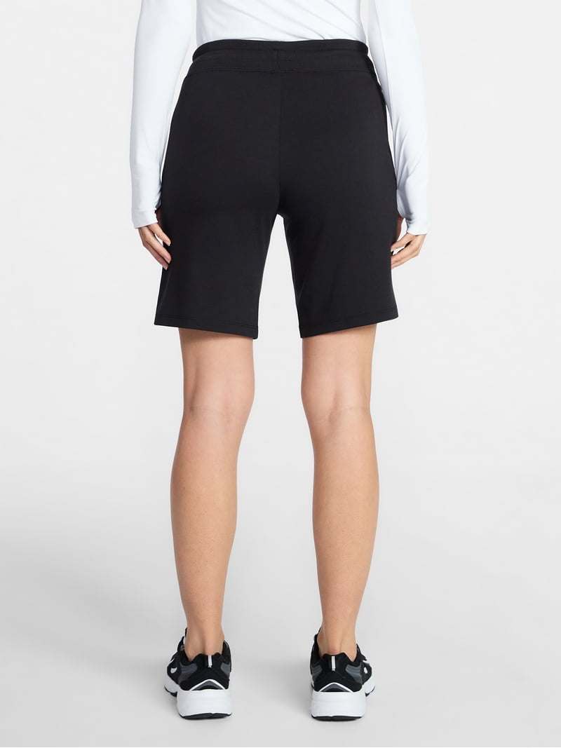 Athletic Works Women's French Terry Bermuda Shorts, Active Fit
