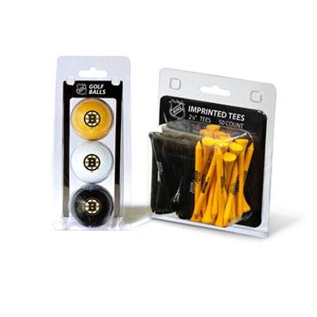Boston Bruins 3 Ball Golf and 50 Golf Tee