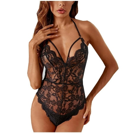 

Lingerie Sexy Naughty Babydoll Ropa de Dormir Bodys para Ropa Interior Strappy Lace Teddy Naughty Bodysuit Sexy Fishnet Mesh Lingerie One Piece Babydoll Lace Mini Bodysuit