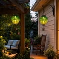 thumbnail image 5 of Solar Hot Air Balloon Hanging Light for Garden and Patio, Waterproof LED Lantern for Tree and Pergola, Floral Relief Accent for Balcony, Auto On/Off Outdoor Illumination, Unique Holiday Decor, 5 of 6