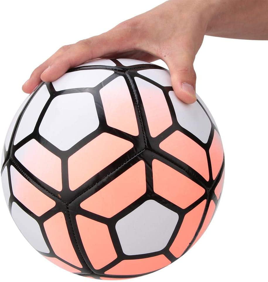 Outdoor Size 5 Training Football Attractive Design Match Game Ball Sports Equipment Training Football for Girls Boys Sports Professional Matches 7.9/7.9/7.9in Durable Soccer Ball 