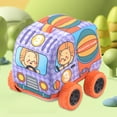 thumbnail image 3 of Tela Niños Tire Hacia Atrás Coche, Tela Caricatura Estuche de Transporte Tire Hacia Atrás Coches Interacción Entre e Hijos Suave Bebé Vehículo Juguete para 1 A 3 Años de, 3 of 7