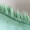 thumbnail image 5 of Luxury Mongolian Fluffy Faux Fur Series Square Decorative Throw Pillow Cusion for Couch, 12" x 20", Green, 2 Pack, 5 of 7