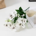 thumbnail image 5 of Artificial Pansy Flowers, African Wild Flowers, Small Plastic Flowers, Indoor Outdoor Use, Faux Blooms for Home Wedding Kitchen Garden Table Centerpieces Decor, 5 of 7