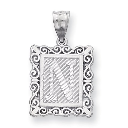 Collier Monogramme en Argent Sterling 925 avec Initiale et Lettre Délicate
