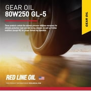 Red Line 58605 80W250 GL-5 Full Synthetic Gear Oil for Hypoid Limited Slip Differentials - 1 Gallon
