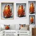 thumbnail image 4 of Designart "Carnelian Orange Spiritual Stone" Spiritual Floater Framed Wall Art Print, 4 of 7