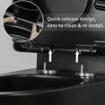 thumbnail image 6 of Casta Diva Black Toilet, Elongated One-Piece Ceramic Toilet, Dual Flush, 12'' Rough in, 6 of 11