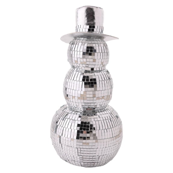 Disco Tiled Snowman Ornament