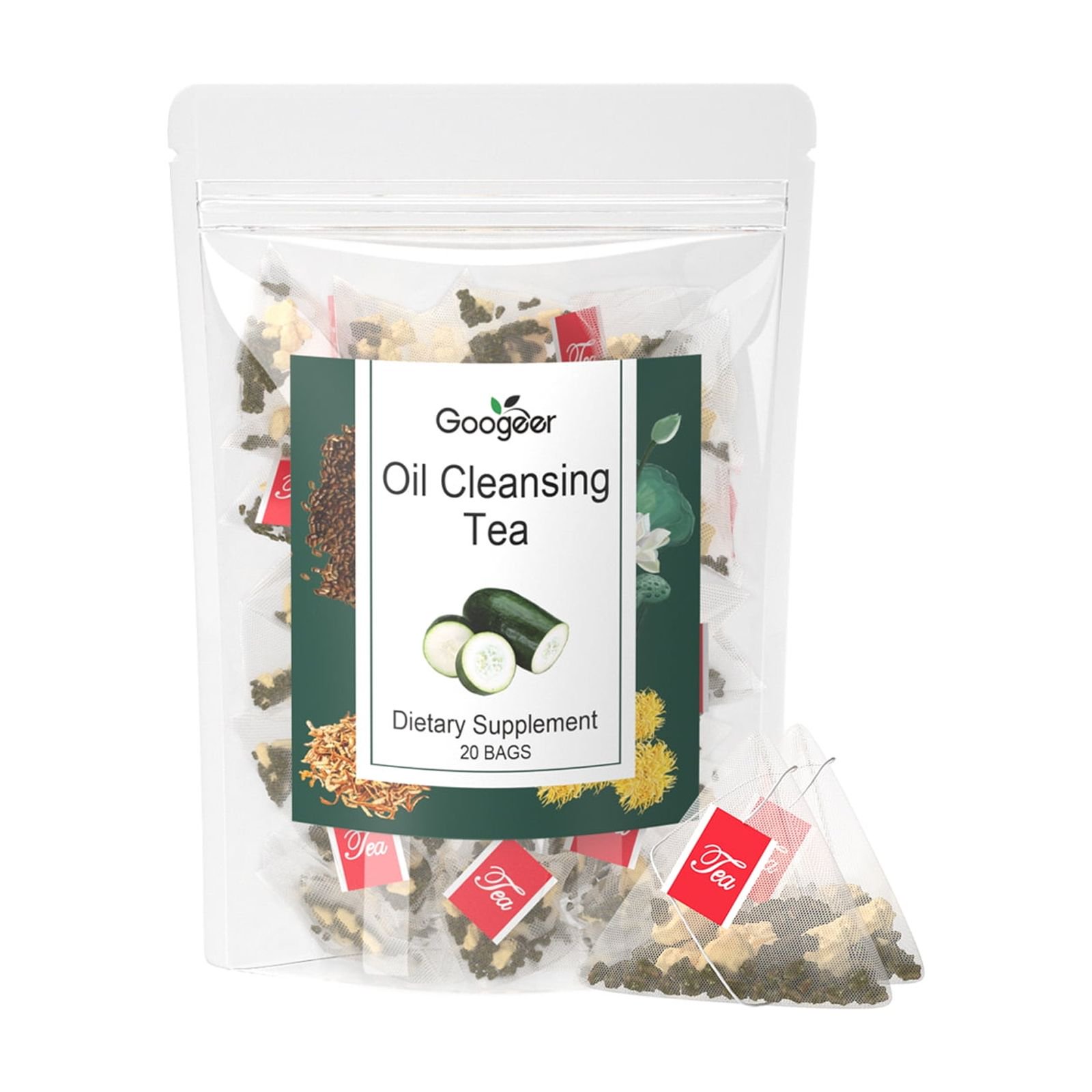 Oil Cleansing Herbal Tea for Weight Management & Metabolism Support, 20 Tea Bags