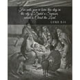 thumbnail image 3 of ArtsyQuotes 15x18 Black Modern Framed Museum Art Print Titled - Bible Verse Quote Luke 2:11, Gustave Dore - The Birth of Jesus, 3 of 5