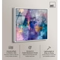 thumbnail image 2 of Beautiful Jewels Framed High-Gloss Acrylic Glass Wall Art Colorful Abstract by Art Remedy, White Frame, 40 x 40, 2 of 7