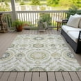 thumbnail image 6 of Addison Rugs Chantille Indoor/Outdoor Transitional Floral Ivory Washable Rectangle Rug, 10' x 14', 6 of 6