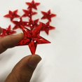thumbnail image 3 of Estrella de Navidad roja de plástico, venta al por mayor, decoración de estrellas, estrella de primeros, 3 of 4