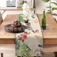thumbnail image 1 of Camino de mesa de lino Floral limón verano hogar restaurante mantel decoración al aire libre mantel impreso camino de mesa, 1 of 5