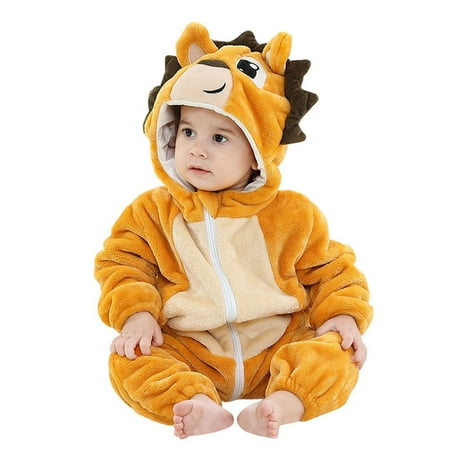 

Gubotare Winter Rompers Baby Boy Baby Girl Clothes Cotton Linen Rompers Solid Ruffle Jumpsuits Baby Clothes Girl Yellow 12-18 Months