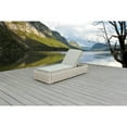 thumbnail image 4 of Outsy 0AAN-SL-WH 79 x 31.5 in. Anna Outdoor Wicker Aluminum Frame Sun Lounger, White & Grey, 4 of 9