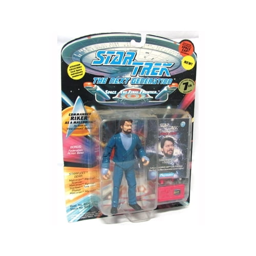 Star Trek The Next Generation Commander Riker as a Malcorian 4 inch Action Figure