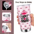 thumbnail image 6 of Gift for Mom, Mothers Day Gift from Daughter Son Husband, 20oz Coffee Tumbler with Lid and Straw, Funny Christmas Gifts for Mum, Anniversary Birthday Present for Wife Grandma Stepmom, Super Mom, 6 of 6