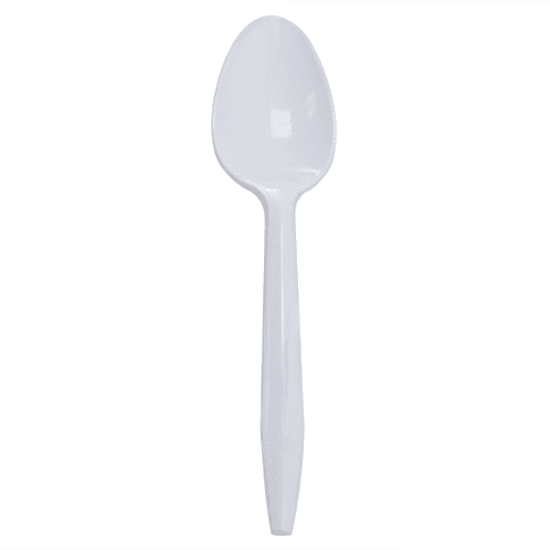 Karat PP Plastic Medium Weight Tea Spoons - White - 1,000 ct