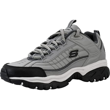 

Skechers Men s Energy Afterburn Lace-Up Charcoal/Grey Sneaker 9.5 W US
