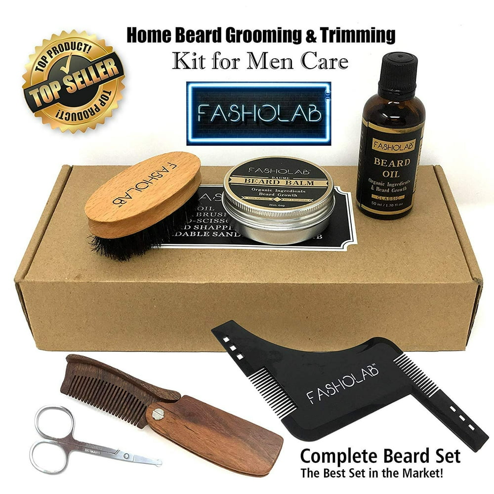 Beard Grooming Kit for Men Care Beard Trimming Kit includes 100