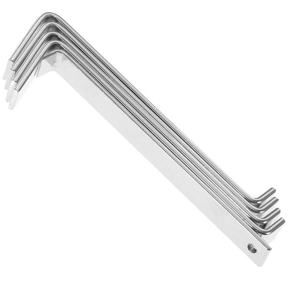 Hanging Hooks Siding Hangers Wall Mounted Coat Rack Clips Silver