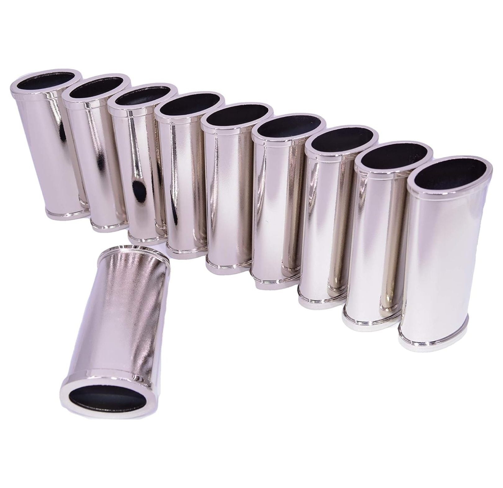 Improved Blank Lighter Cover / Sleeve / Case - Silver, No Channel (10 Count)