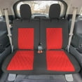thumbnail image 2 of For 2020-2024 Ford Explorer Base FH Group Neoprene Custom Fit Car Seat Covers Water Resistant - 3rd Row Red, 2 of 6