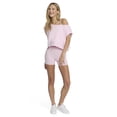 thumbnail image 2 of Mills by Millie Bobby Brown Women's Off Shoulder Short Sleeve Sweatshirt, XXS-XXL, 2 of 5