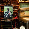 thumbnail image 4 of Placa Metal Vintage Motocicleta Pintura Hierro Rectangular Pared 20x30cm, 4 of 9