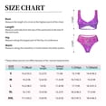 thumbnail image 4 of Kdxio Purple Glitter Print Women's 2 Piece High Waisted Wrap Spaghetti Strap Summer Swimsuit Bikini Set-Small, 4 of 7