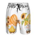 thumbnail image 3 of Fuzoiu Hello Spring Sunflower Gnomes Print Men's Beach Shorts,Men's Swim Trunks,Quick Dry Board Shorts with Pockets,Men's Bathing Suits for Surfing, Running, and Casual Wear-XX-Large, 3 of 6