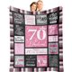 thumbnail image 1 of LHSHID 70th Birthday Gifts for Women Blanket 70th Birthday Decorations for Women Men 70th Birthday Gifts Best Gifts for 70 Year Old Woman Happy 70th Birthday Ideas Throw Blanket 30"x40", 1 of 6