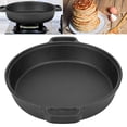 thumbnail image 1 of Pancake 25CM Thickened Pancake Pan Cast Iron Flat Bottom Pan 2 Handle Kitchen Frying Pan for Household, 1 of 7