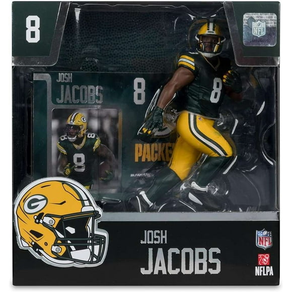 Mcfarlane Sportpicks NFL Figurine Posée de 7 Pouces - Josh Jacobs (Green Bay Packers)