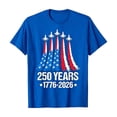 thumbnail image 2 of America 250 Shirt Mens Short Sleeve Crewneck Independence Day Print T-Shirts Summer Casual Stylish Blue S, 2 of 4
