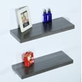 thumbnail image 2 of Set of 2 Modern and Contemporary Black oak Floating Shelf - 23.62* 9.25 * 1.5inches, 2 of 4