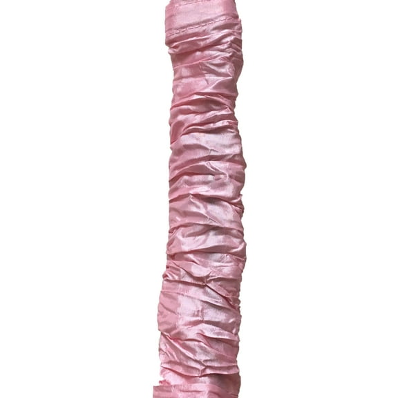 Royal Designs Fabric Cord and Chain cover with Touch Fastener - ideal for covering chandelier chains, wires and cables, Easy to Use, Pink